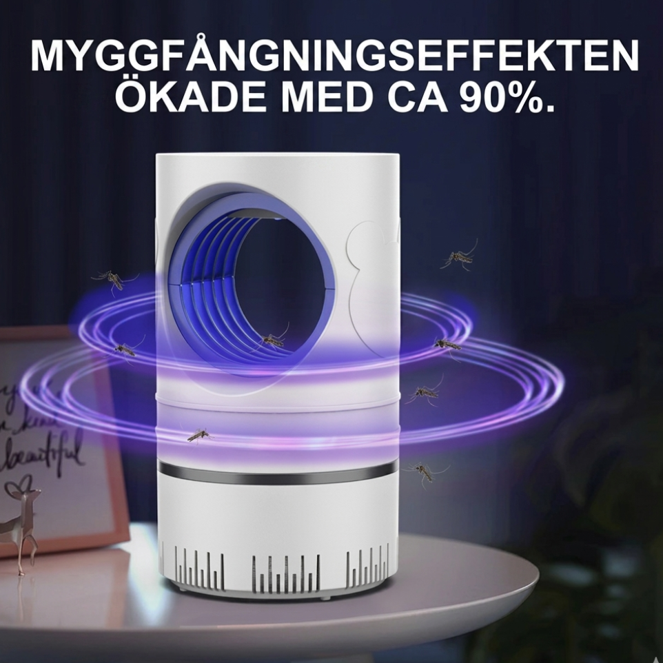 NordZap™ Myggfälla  –  Tyst & Kemikaliefri