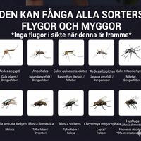 NordZap™ Myggfälla  –  Tyst & Kemikaliefri